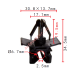 Mitsubishi MB153825 клипса крепления решетки радиатора 13.5x21.8x5.4mm
