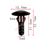 HONDA 90108-SW3-003 клипса  8x21.5x15.9mm