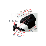TOYOTA  53879-0R010, 53879-28010 Клипса  7x23.3x15.2mm   34.5x22.1mm