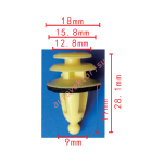 GM 22600612, 22651066 клипса  9x19x18mm
