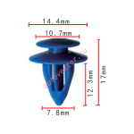 MITSUBISHI MR478678 клипса  7.8x12.3x14.4mm