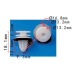 Mercedes A0009910198 Клипса крепления дверной обшивки   9.3x12.6x16.8mm