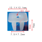 HONDA 90505-‐SD4-‐003 клипса  7.5x8x12.1mm d2.8mm