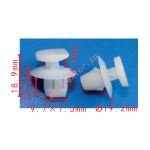 Toyota, Nissan 26398-ED000  (TF3) Клипса  9.7x10.6x19.2mm