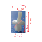 GM 14005089 клипса  4.9x7.1x11.3mm