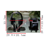 MERCEDES 0099884278, 0099884378 Клипса  21.7x33.7x29.9mm