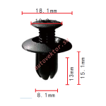 KIA / HYUNDAI / MAZDA, MB45556143, 8659028000, B09251833 клипса  8.1x13x18.1mm