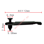 Mazda  D061-58-763 клипса  5x7.8x44mm
