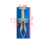 GM 10426555 Клипса  9.7x35.8x24.4mm