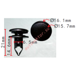 HONDA 90667-TC0-U01ZA Клипса  6.514.6x16.1mm
