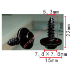 Саморез с пресс шайбой 5,3x17x15 mm