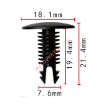 Fiat 5757139 клипса 7.6x19.4x18.1mm