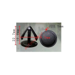 HONDA 90687-671-0030  клипса  19.8x19.9x20.1mm