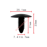 FORD,GMN802734S, 22718305 клипса  7.4x21x25.1mm
