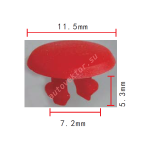 Заглушка черная  7.2x5.3x11.5mm