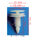 GM 10285935 клипса  8.1x24x20.3mm