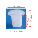 NISSAN 96706-H2500 клипса  6.8x9.4x11.5mm  d2.3mm