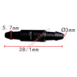 Коннектор  5.7x38.1mm d3mm