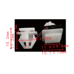 HYUNDAI / KIA 86360-3L000 Клипса  13.5x11.2x13mm