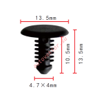 MAZDA 9924-90-512B клипса  4.7x10.5x13.5mm