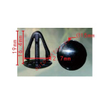 MAZDA,TOYOTA 001-68-302-00, 90950-01248 клипса 12.7x16.4x15mm