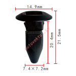 VW, VAG, AUDI    N908-214-01 клипса  d3.8mm  7.4x20.4x14.9mm