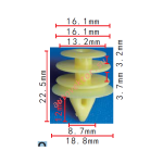 NISSAN  76996-R8215 клипса  8.7x12x18.8mm