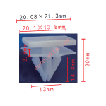 GM 10443956 клипса  13x14.4x21.3mm