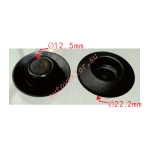 UNIVERSAL  заглушка плпстик. d12,5mm  D22.2mm