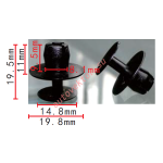 MAZDA 1395-68-676, 9926-50-635 клипса  6.1x8.7x19.6mm