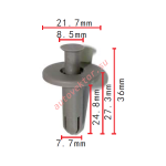 MAZDA FD01-68-AC3 Клипса  7.7x24.8x21.7mm