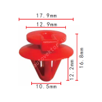 TOYOTA 90467-11111 клипса  10.5x12.2x17.9mm