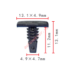 GM 4876498 клипса 4.9x11.2x13.1mm