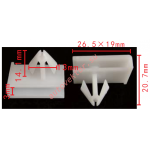 GM 11589176 Клипса  13x14.1x26.5mm