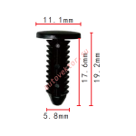 GM 495222  клипса  5.8x17.6x11.1mm