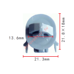 NISSAN клипса  13.6x8.8x21.7mm