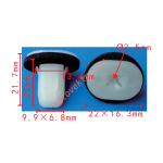 MAZDA H260-‐50-‐6K8 Клипса  9.9x20x22mm d3.5mm