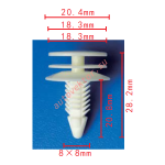 GM 15986673 клипса  8.1x34.6x20.4mm