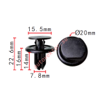 MAZDA BGV4-56-145 Клипса  7.8x14x20mm