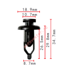 MAZDA  90467-09143 клипса  8.7x26.5x18.9mm