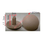 Toyota 9046705164E2 Клипса светло-коричневая 6x15,6x24 mm