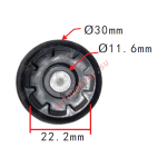 TOYOTA 90950-01620, 61Z16-20086 Клипса  D11.6mm  30mm