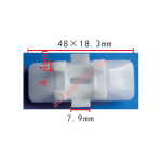 Mercedes A0069887278 клипса  48x18.2mm