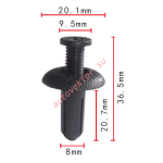 ACURA,GM,MITSUISHI,TOYOTA 90505-SL0-003, 94852368, MB888869, 90467-08155   8x20.7x20.1mm
