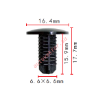 TOYOTA  клипса 6.6x15.9x16.4mm