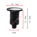 GM,CHRYSLER20699808, 6502328 клипса  6.3x12x10mm