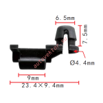 MAZDA 9927-80-405 клипса  6.5x7.5x23.4mm  d4.4mm