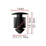 RENAULT 7703077096 клипса  12x18.8x16mm