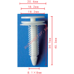 GM 10421018 клипса  8.1x34.6x20.4mm