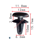 UNIVERSAL MB091863 клипса  6.3x10x12mm